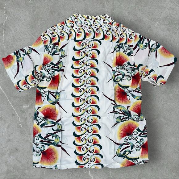 Sun Surf Vibrant Floral Reproduction Aloha Hawaiian Shirt Made in Japan Medium - Picture 2 of 11